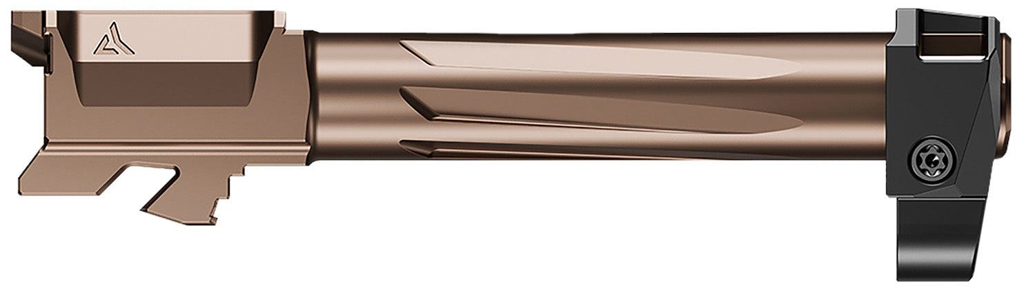 Radian Weapons R0835 Ramjet & Afterburner Combo 9mm Luger Compatible w/Glock 19 Gen3, Bronze Stainless Steel
