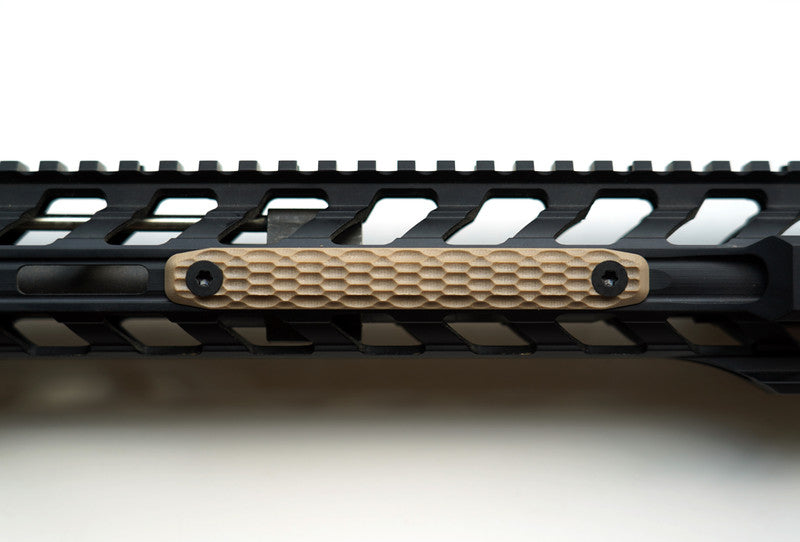 Mechforce G10 MLOK Rail Cover, 3 Slot, FDE (2 PACK)