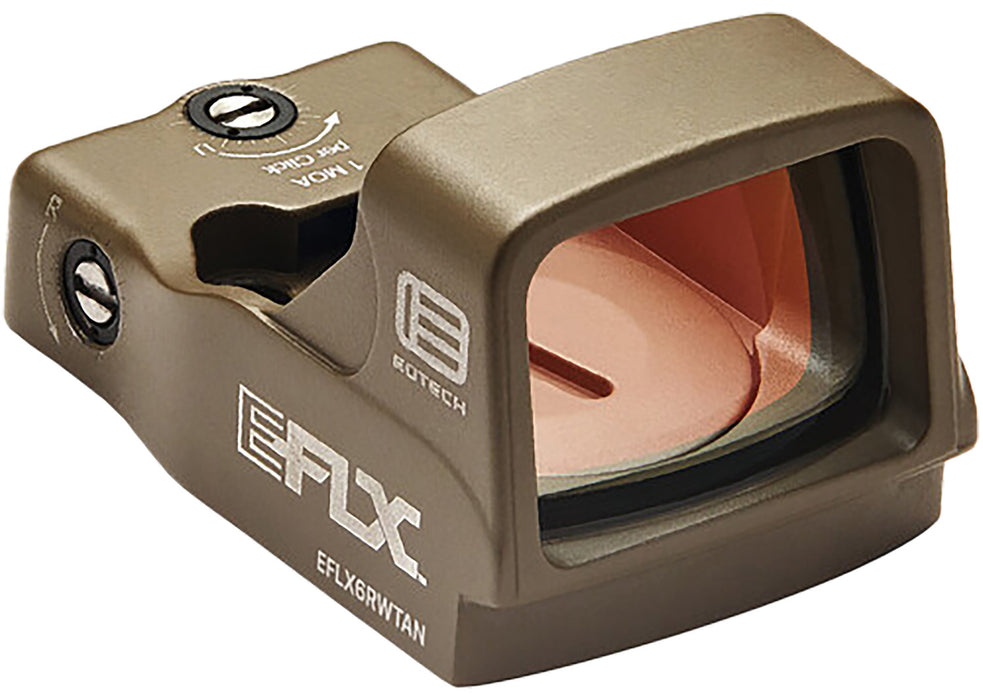 Eotech EFLX6RWTAN EFLX Mini Reflex Sight  Tan 1 x 6 MOA Red Dot