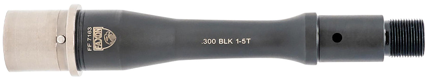 Faxon Firearms   Match 300 BLK 6" Nitride 416-R Stainless QPQ Nitride Barrel