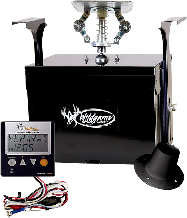 Wildgame Innovations WGIPU0032 Evolution Digital Feeder Kit 6 Programs 1-30 Seconds Duration Black