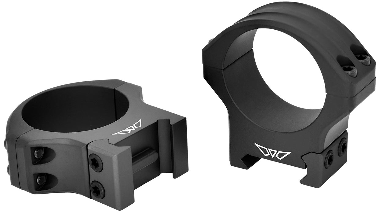 Warne 8521M HyperLite  Matte Black MagnaFusion Alloy 34mm Tube Medium Maxima/Weaver/Picatinny
