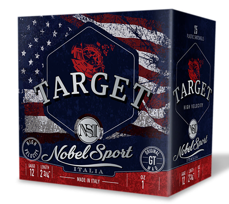 Nobel/eurosports Llc ANS121FSC75 Target  12Gauge 2.75" 1oz 7.5Shot 25 Per Box/10Case