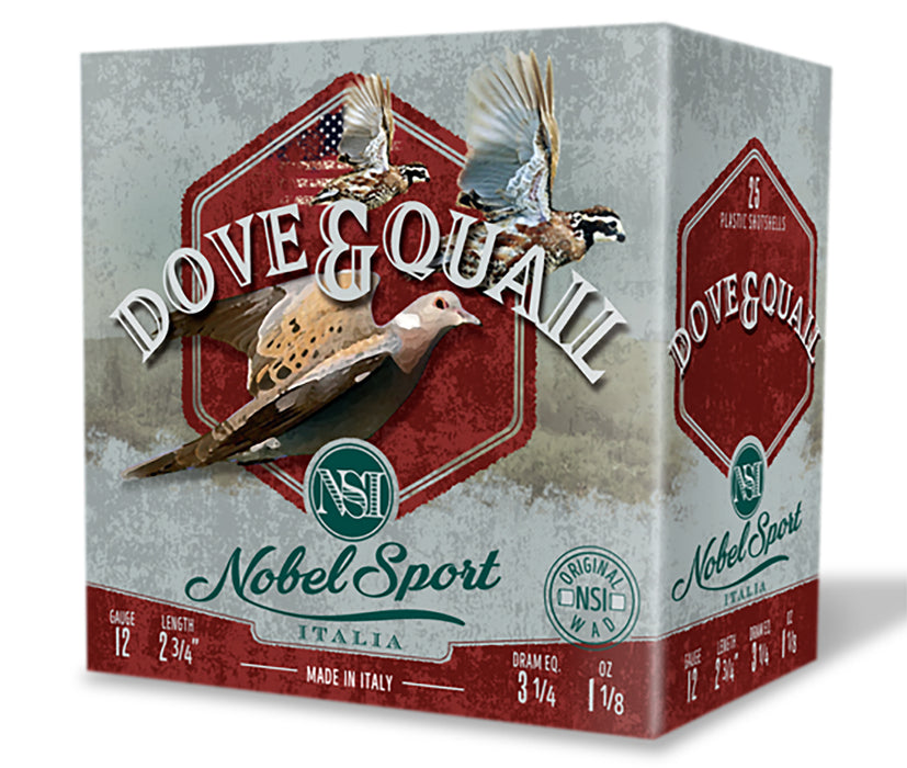 Nobel/eurosports Llc ANSF1275 Dove & Quail  12Gauge 2.75" 1 1/8oz 7.5Shot 25 Per Box/10 Case