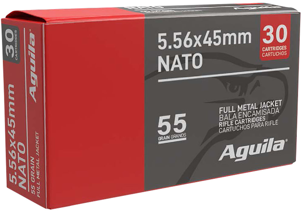 Aguila 1E556155   5.56NATO 55gr Full Metal Jacket 30 Per Box/75 Case