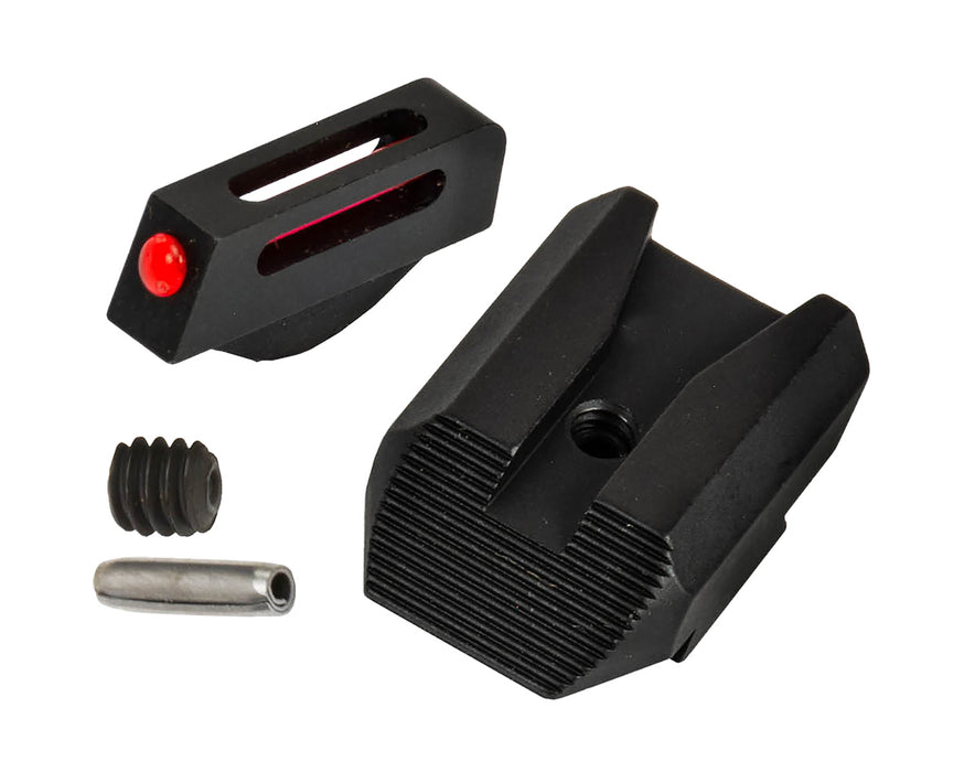 Kimber Mfg.,inc 4000153 KS6 Fiber Optic Sight Set  Red/Fiber Optic  Front Sight- Black/Blank Rear Sight