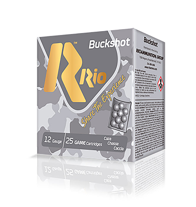 Rio Ammunition RB12925 Royal Buck  12Gauge 2.75" 00Buck Shot 25 Per Box/10 Case