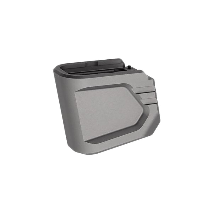 Tyrant CNC TDG48MAGEXG  Magazine Extension Fits Glock 43x/48 Gray Aerospace Grade Aluminum
