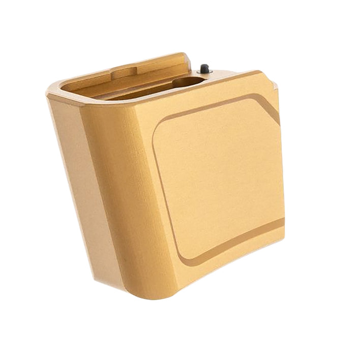 Tyrant Cnc TDG48MAGEXGOLD  Magazine Extension Fits Glock 43x/48 Gold Aerospace Grade Aluminum