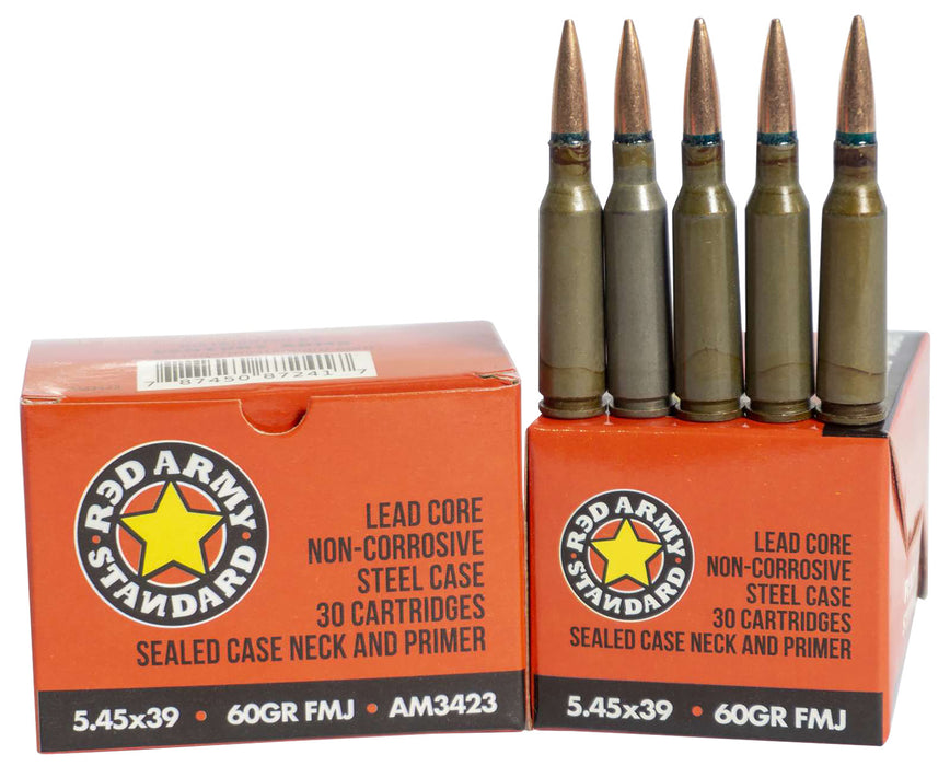 Red Army Standard AM3423   5.45x39mm 60gr Full Metal Jacket 30 Per Box/48 Case