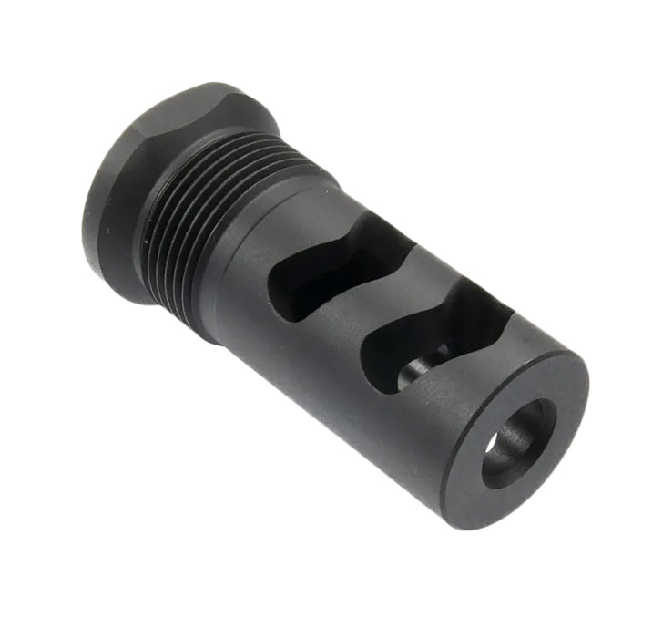 Wilson Combat SPRTMBFB30 Muzzle Brake Whisper 30 Cal 5/8"x24 Black Melonite