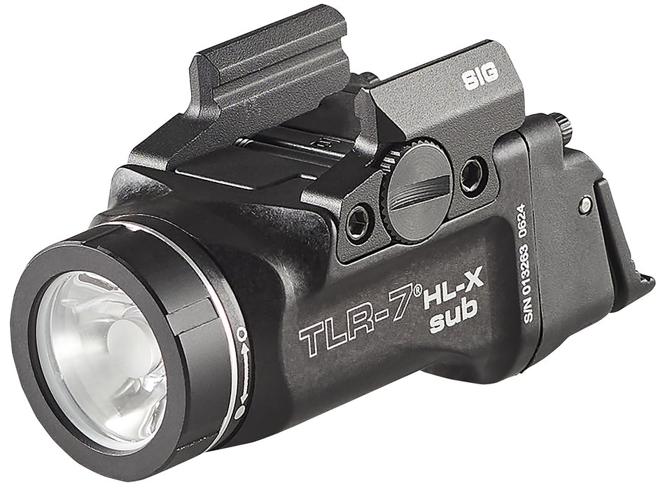 Streamlight 69504 TLR-7 HL-X SUB USB  Black 6000 Series Aluminum Sig P365/XL 1000 Lumens