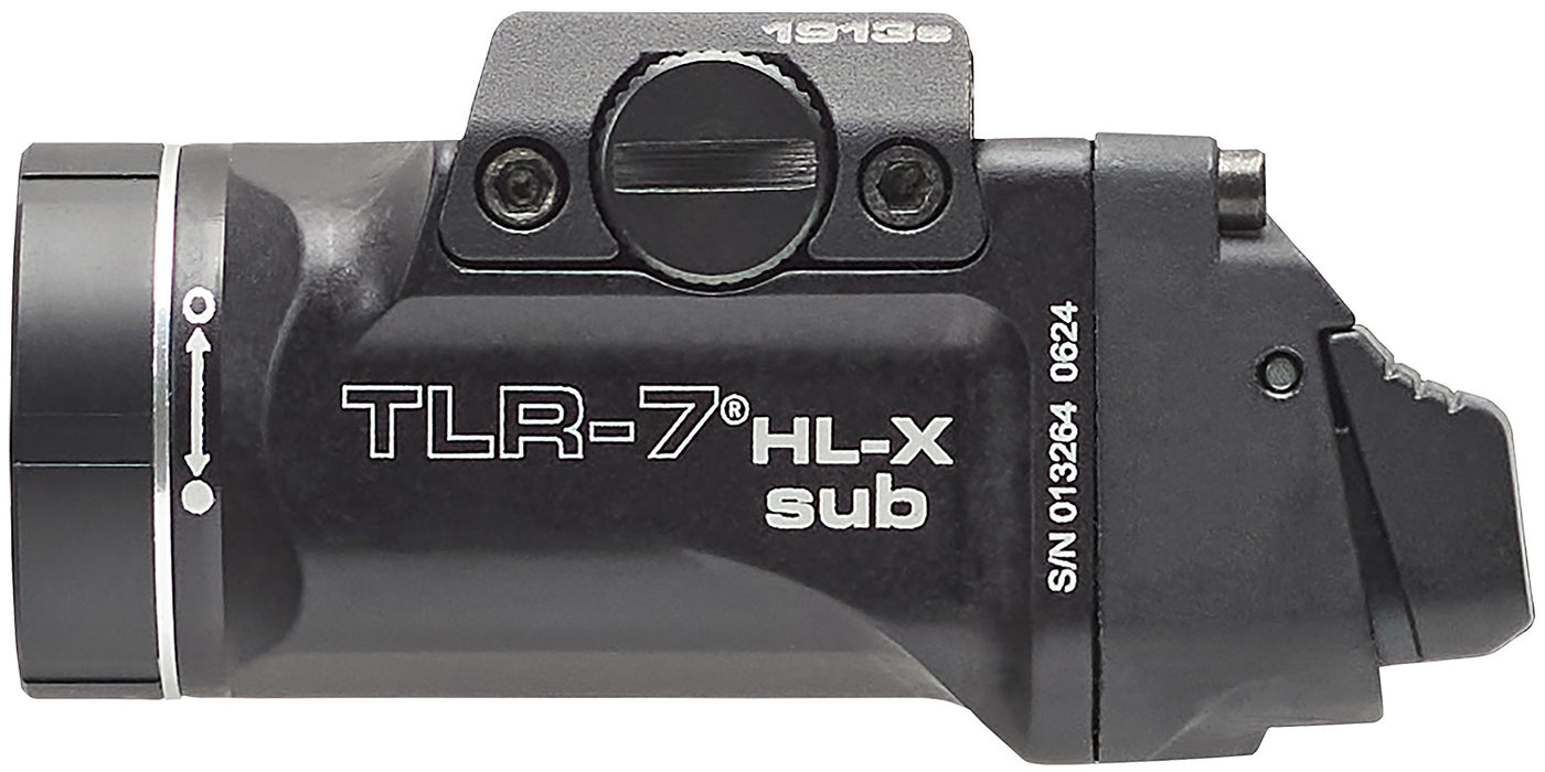 Streamlight 69505 TLR-7 HL-X SUB USB  Black 6000 Series Aluminum 1913 1000 Lumens