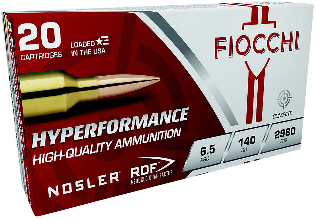 Fiocchi 65PRCRD Hyperformance Match 6.5PRC 140gr Nosler Reduced Drag Factor 20 Per Box/10 Case