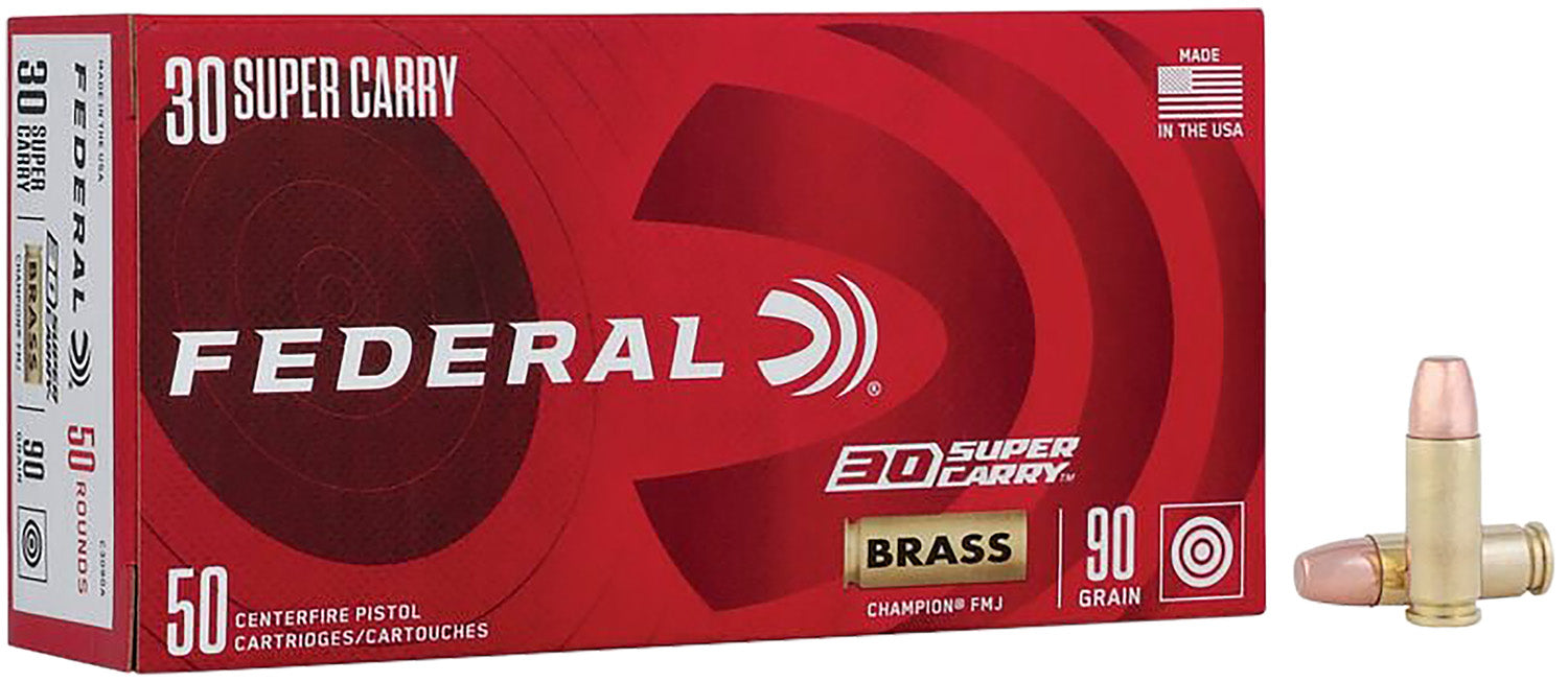 Federal C3090A Champion Training 30SuperCarry 90gr Full Metal Jacket 50 Per Box/20 Case