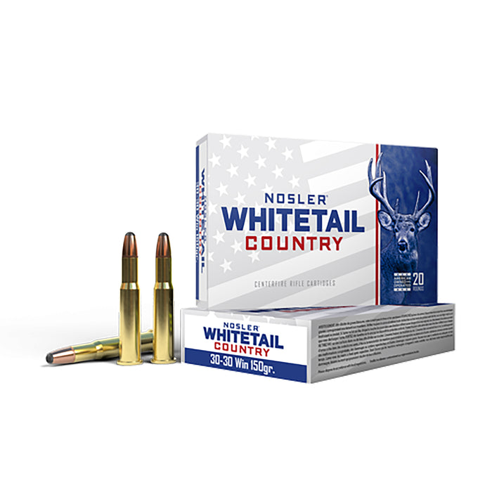 Nosler 40135 Whitetail Country  30-30Win 150gr Spitzer Boat Tail 20 Per Box/10 Case