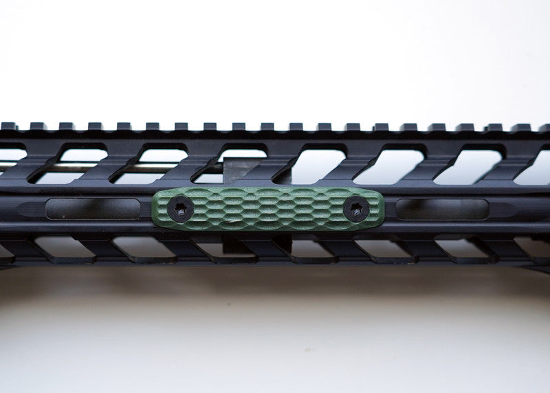 Mechforce G10 MLOK Rail Cover, 2 Slot, OD Green (2 PACK)