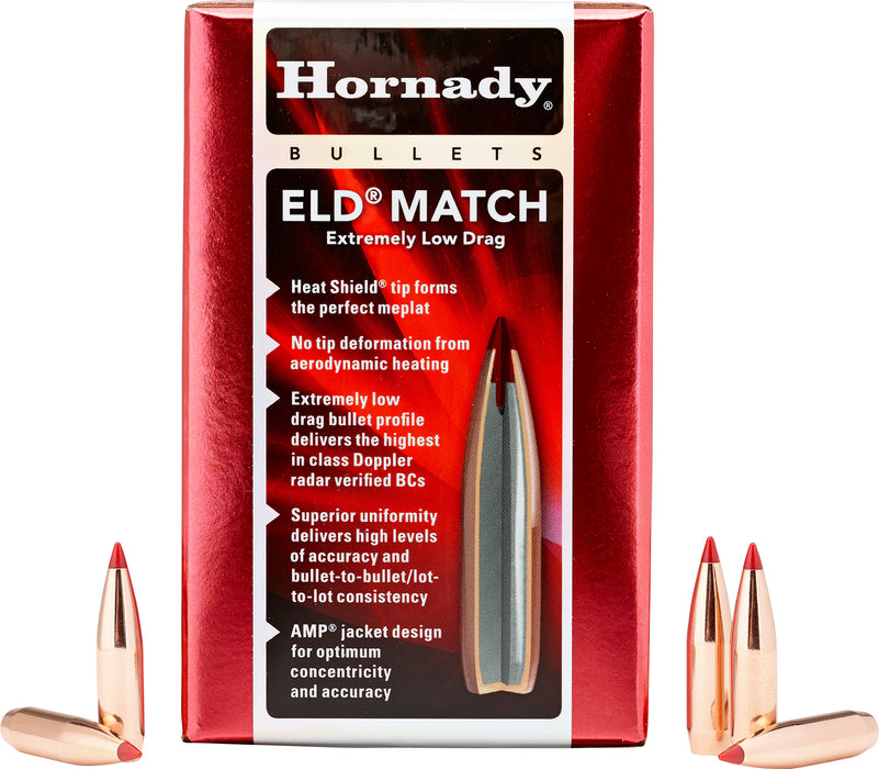 Hornady 263311   6.5mm .264 140gr Extremely Low Drag-Match 500 Per Box/6 Case