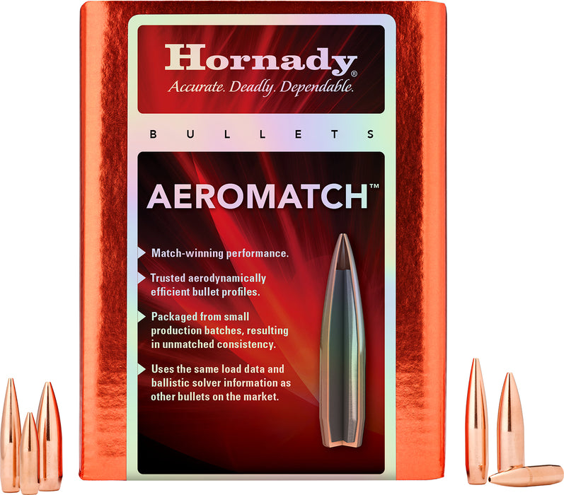 Hornady 305071   30Cal .308 168gr Hollow Point Boat Tail 500 Per Box/6 Case