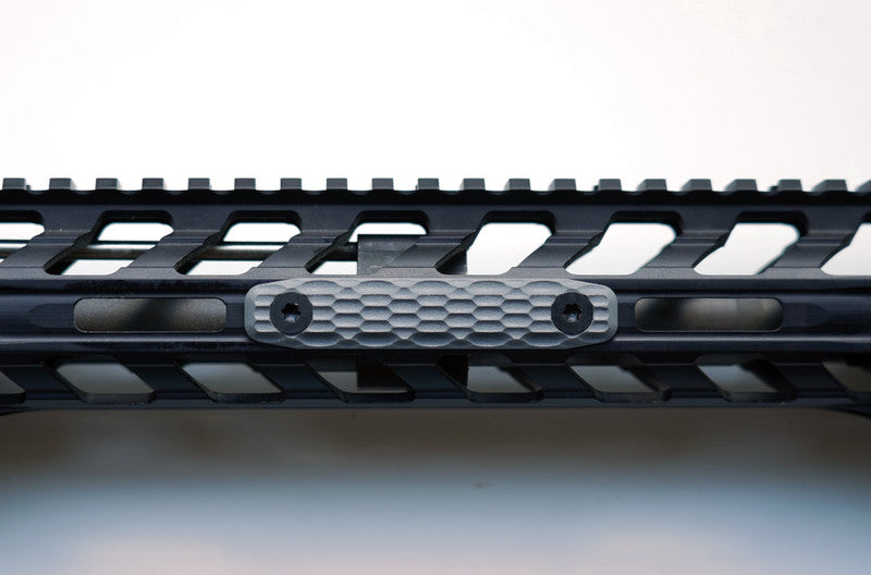 Mechforce G10 MLOK Rail Cover, 2 Slot, Tungsten Gray (2 PACK)