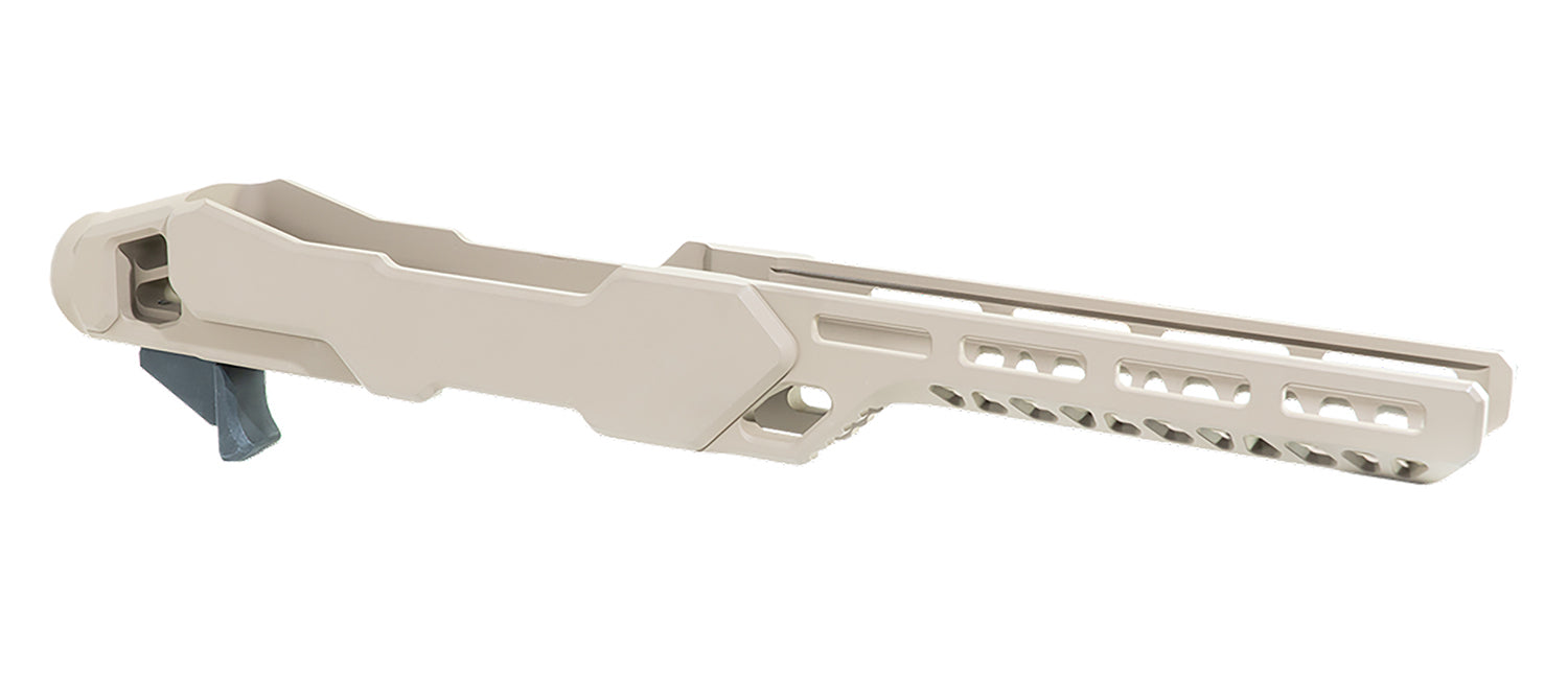 Timber Creek Outdoors ERC1022FDE Enforcer Rifle Chassis Flat Dark Earth Aluminum Fits Ruger 10/22 Compatible w/ MSR Buffer Tubes