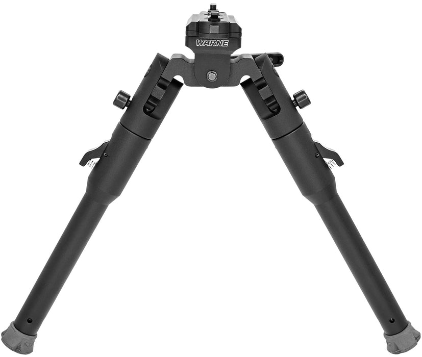Warne 7914M Skyline Lite Bipod  Folding Black Aluminum/Steel