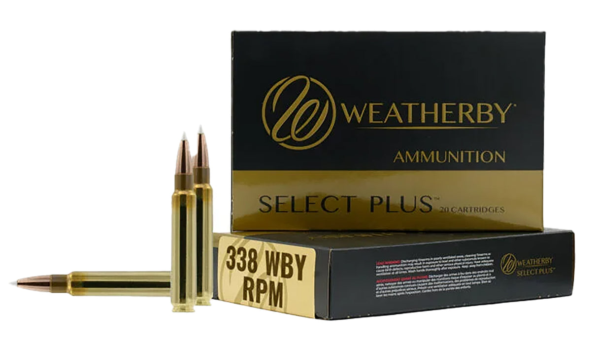 Weatherby H338225IL Select Plus  338WBY RPM 225gr InterLock 20 Per Box/10 Case