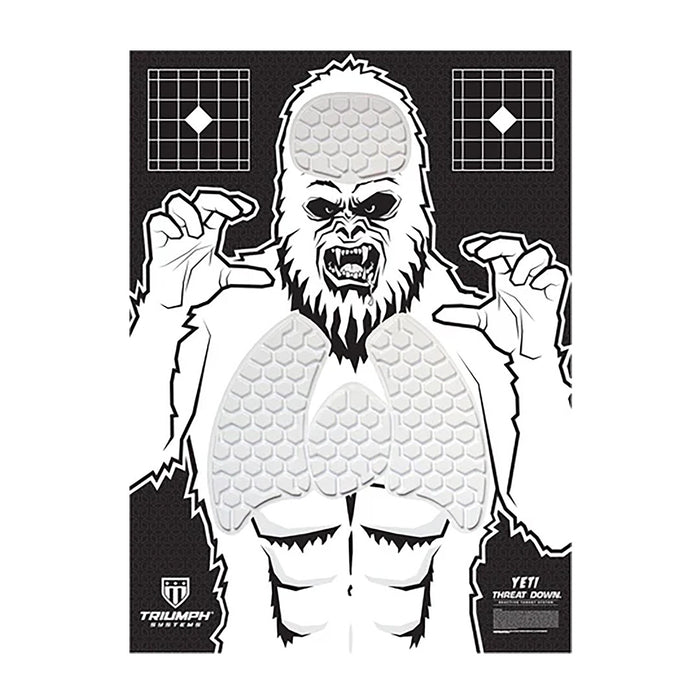 Triumph Systems 031513006 Threat Down Reactive Splatter Target Yeti Hanging Paper 30"H x 22"W