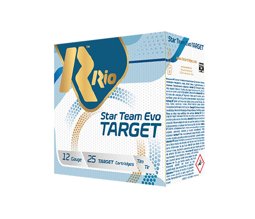 Rio Ammunition STT28LT9 Star Team EVO Target 12Gauge 2.75" 1oz 9Shot 25 Per Box/10 Case