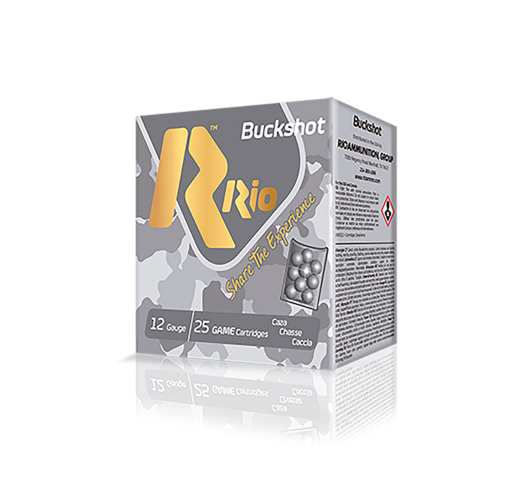 Rio Ammunition RHD9PB Royal Buck  12 Gauge 2.75" 9 Pellets 1 Buck Shot 25 Per Box/10 Case