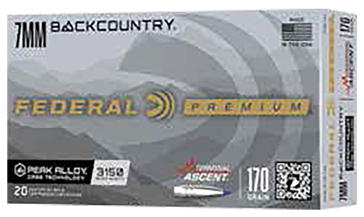 Federal P7BCEH1 BackCountry  7mm BC 195gr 20 Per Box/10 Case