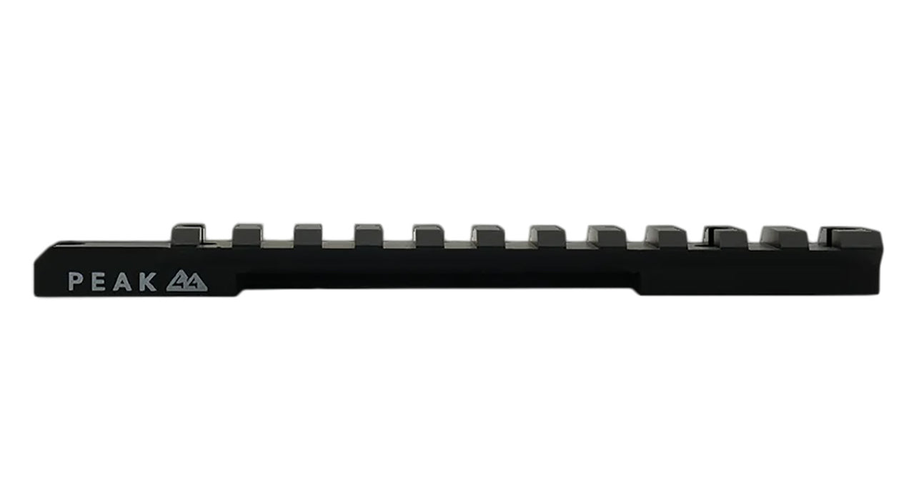 Weatherby J010002 Picatinny Rail Peak 44 Black Aluminum Weatherby Mark V Picatinny Rail/Weaver Mount Standard 6-Lug Action