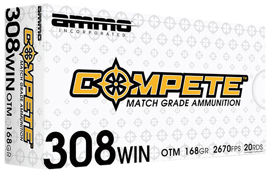 Ammo Inc  Compete  308Win 168gr Open Tip Match 20 Per Box/10 Case