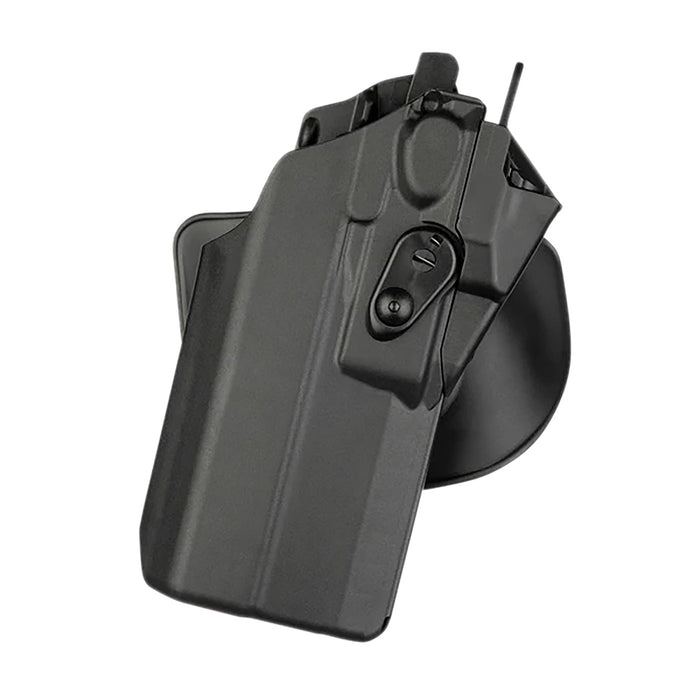 Safariland 7378RDS28327411 7378-7TS-ALS  Black SafariSeven Fits Glock19/23 Compatible w/ TLR 7 Light Belt Loop/Paddle Mount Right Hand