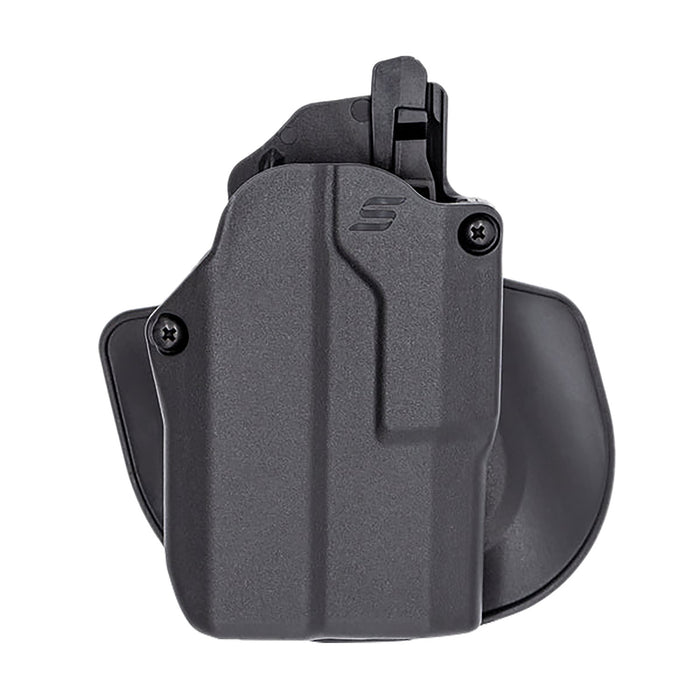 Safariland SOLIS1835A0C3411 Solis ALS  OWB Black Compatible w/ Glock 17 Belt Slide/Paddle Mount Right Hand
