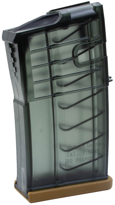 HK 50236507 417  20rd 7.62mm Fits H&K 417 Clear Smoke Polymer