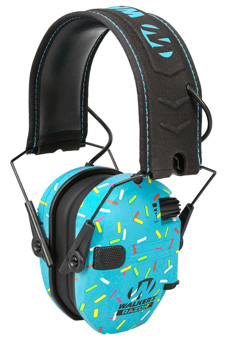 Walker's GWPFKDMSPRNKBL Passive  23dB Over the Head Blue Sprinkles Youth
