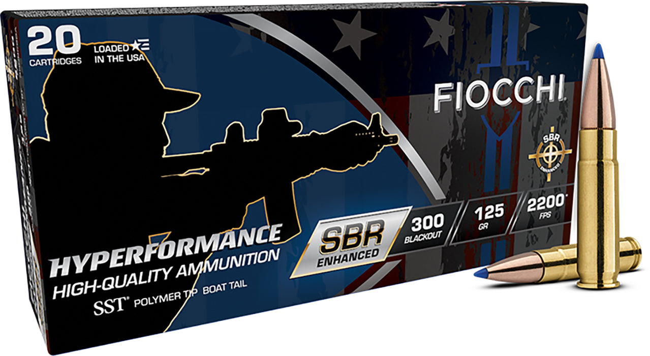 Fiocchi 300BKSBA Hyperformance  300Blackout 125gr Super Shock Tip 20 Per Box/10 Case