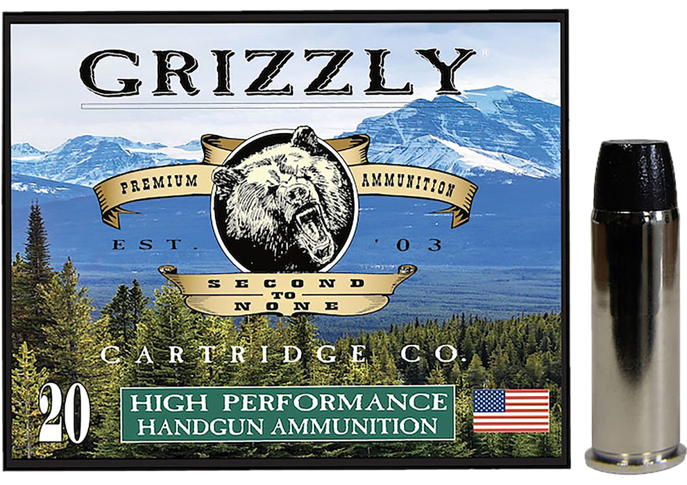 Grizzly Ammo GC44M9   44RemMag 260gr Wide Flat Nose Gas Check 20 Per Box/10 Case