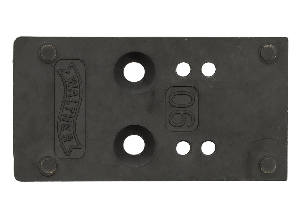 Walther Arms 5136197 Optic Plate  Black Steel Fits Walther PDP 2.0