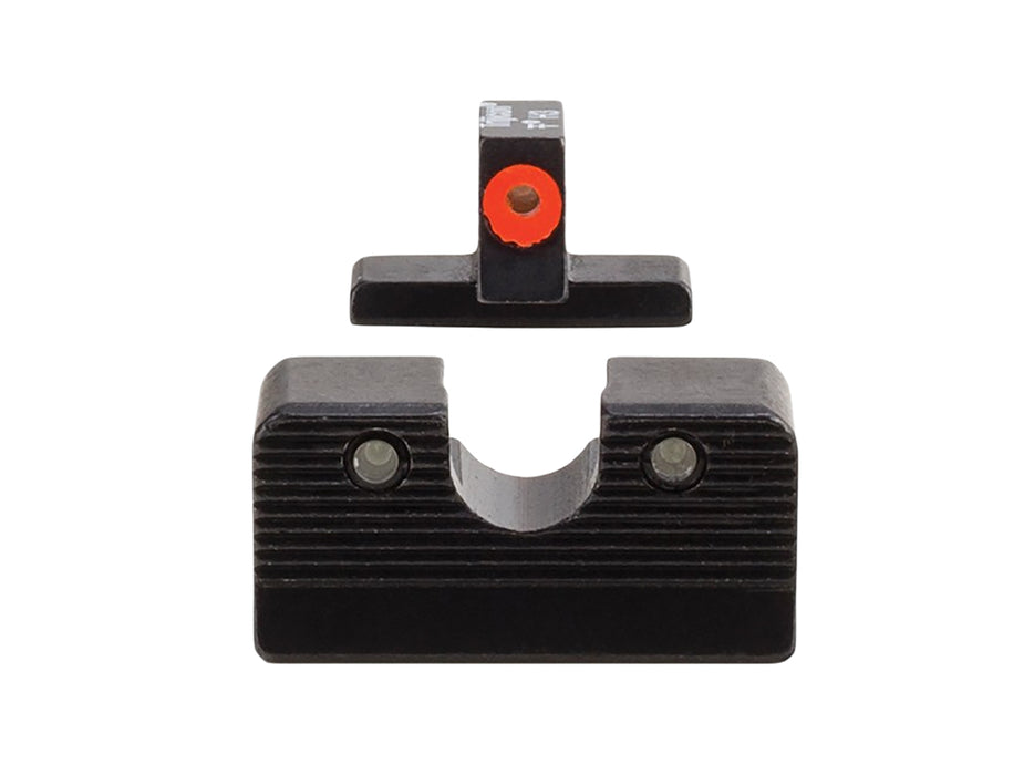 Trijicon 601000 HD XR Night Sight Set Green Tritium/Orange Outline Front, Green Tritium Rear, Black Frame, Fits FN 509
