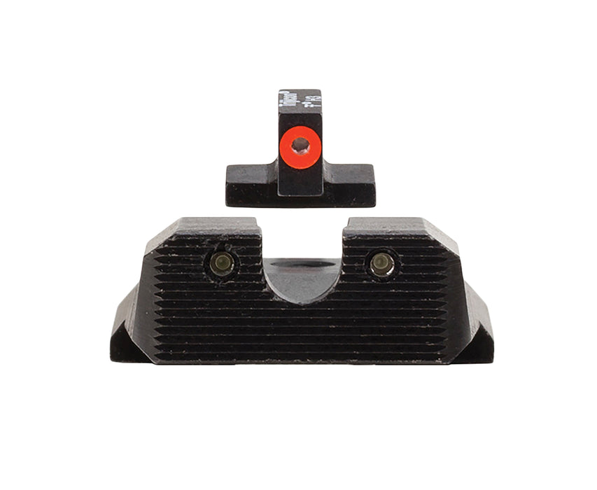 Trijicon 600851 HD XR Night Sight Set Green Tritium/Orange Outline Front, Green Tritium Rear, Black Frame Fits S&W M&P/M&P M2.0