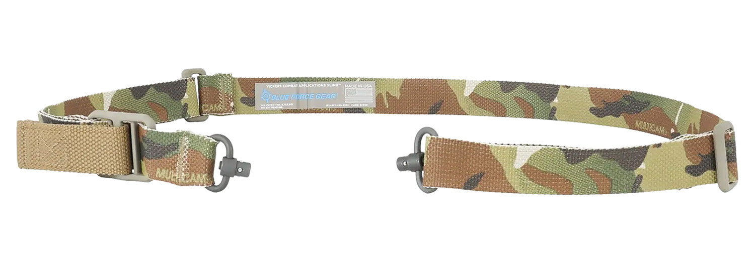 Blue Force Gear VCASPB125AAMC Vickers Push Button Sling MultiCam Cordura 36"-62" OAL Padded Rifle