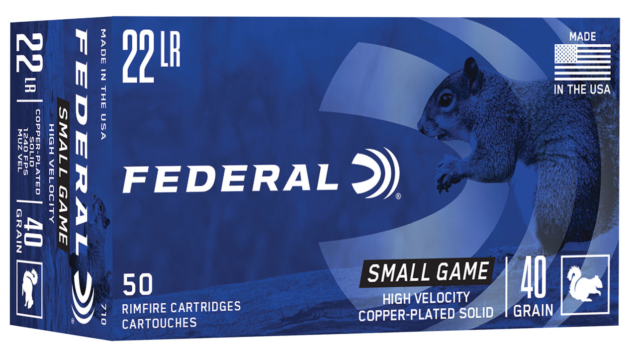 Federal 710   22LR 38gr Copper-Plated Round Nose 50 Per Box/100 Case