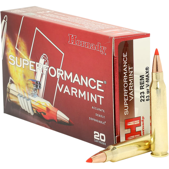 Hornady 8308 Superformance  223WSSM 55gr V-Max