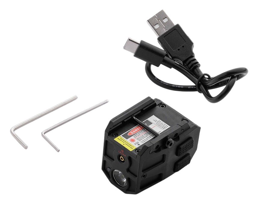 Alliance Consumer Group IPRMLT0003 MYCRO Rail Mount Light Matte Black PA66 Nylon 50/150/300 Lumens Green Laser