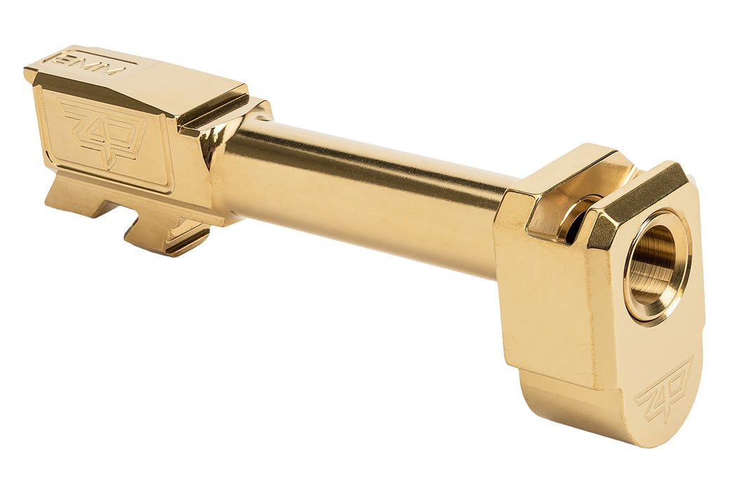 Zaffiri Precision ZP.43BTCG  Threadless Compensator 9mm Fits G43/43X Gold Stainless Steel