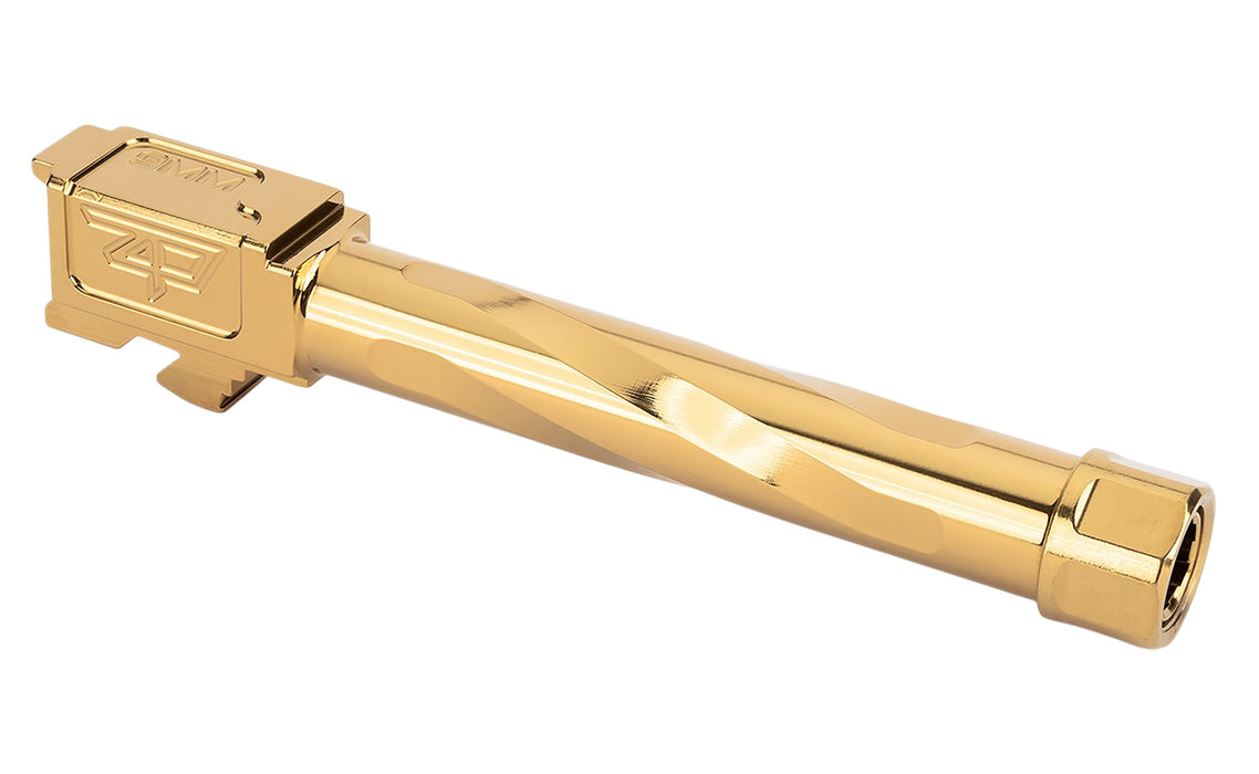 Zaffiri Precision ZP.17G5BTG 9mm Luger Threaded Gold TiN Stainless Steel Fits Glock 17 Gen5