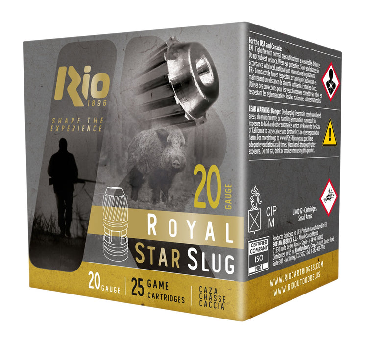Rio Ammunition RSL20 Royal Star  20Gauge 3.875" 25 Per Box/10 Case