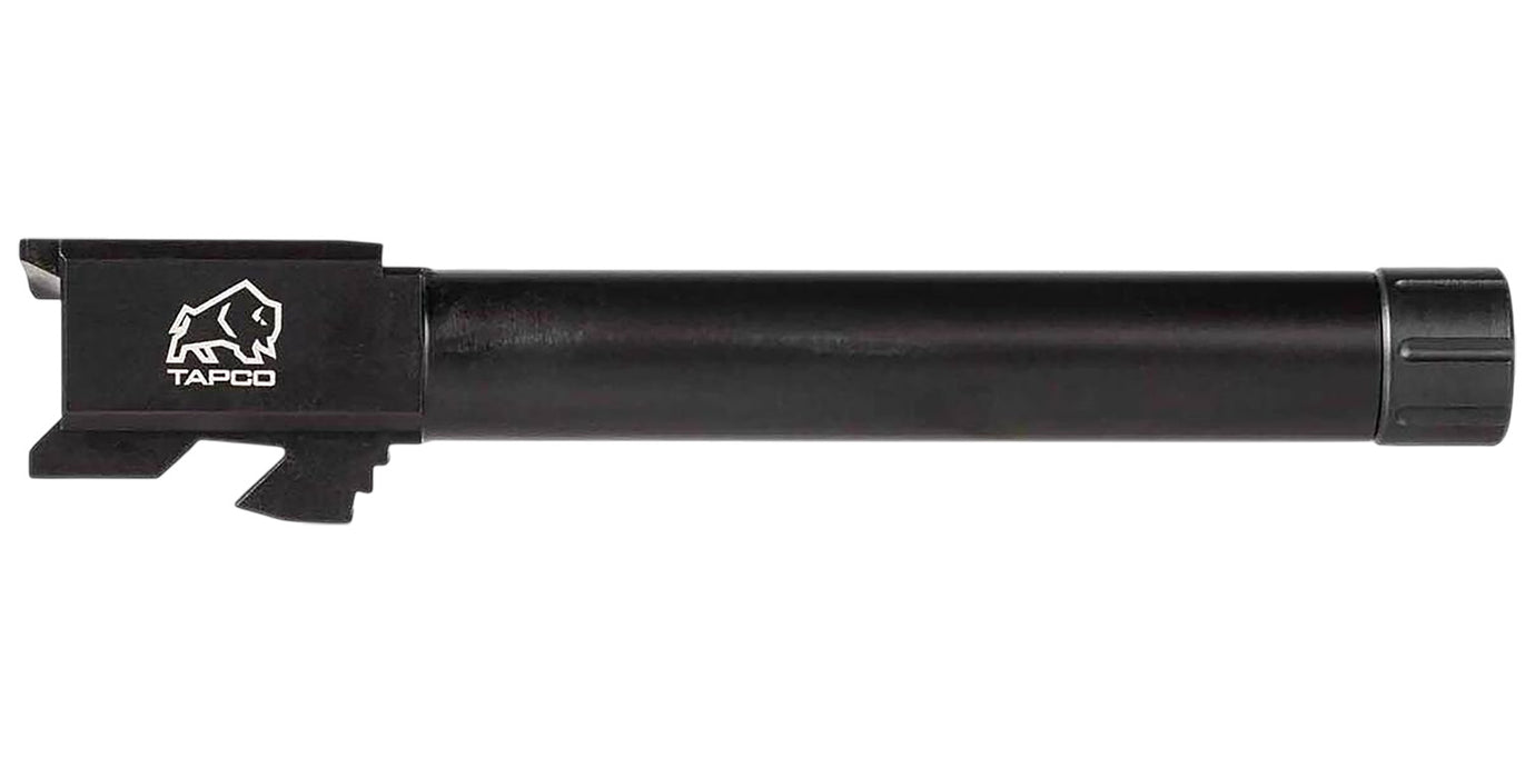 Tapco TAP22018 Conversion  9mm Luger Fits Glock 22 Gen3-4 Threaded, Black Nitride, Thread Protector